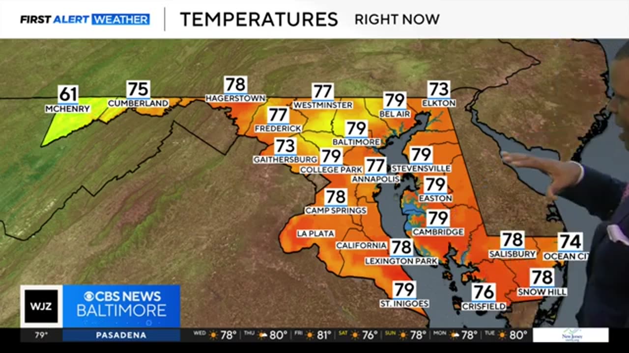 Comfortable temperatures resume this week in Maryland