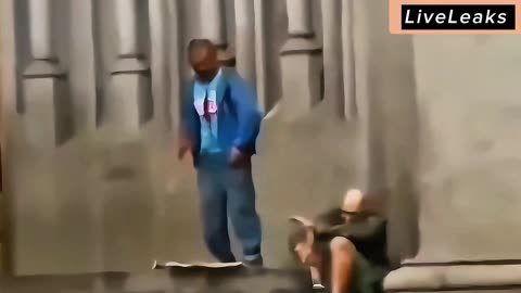 Classic: Homeless Man Saves Woman from Gunman — Dies a Hero on Church Steps