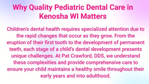 Pat Crawford DDS – Trusted Pediatric Dentist in Kenosha, WI