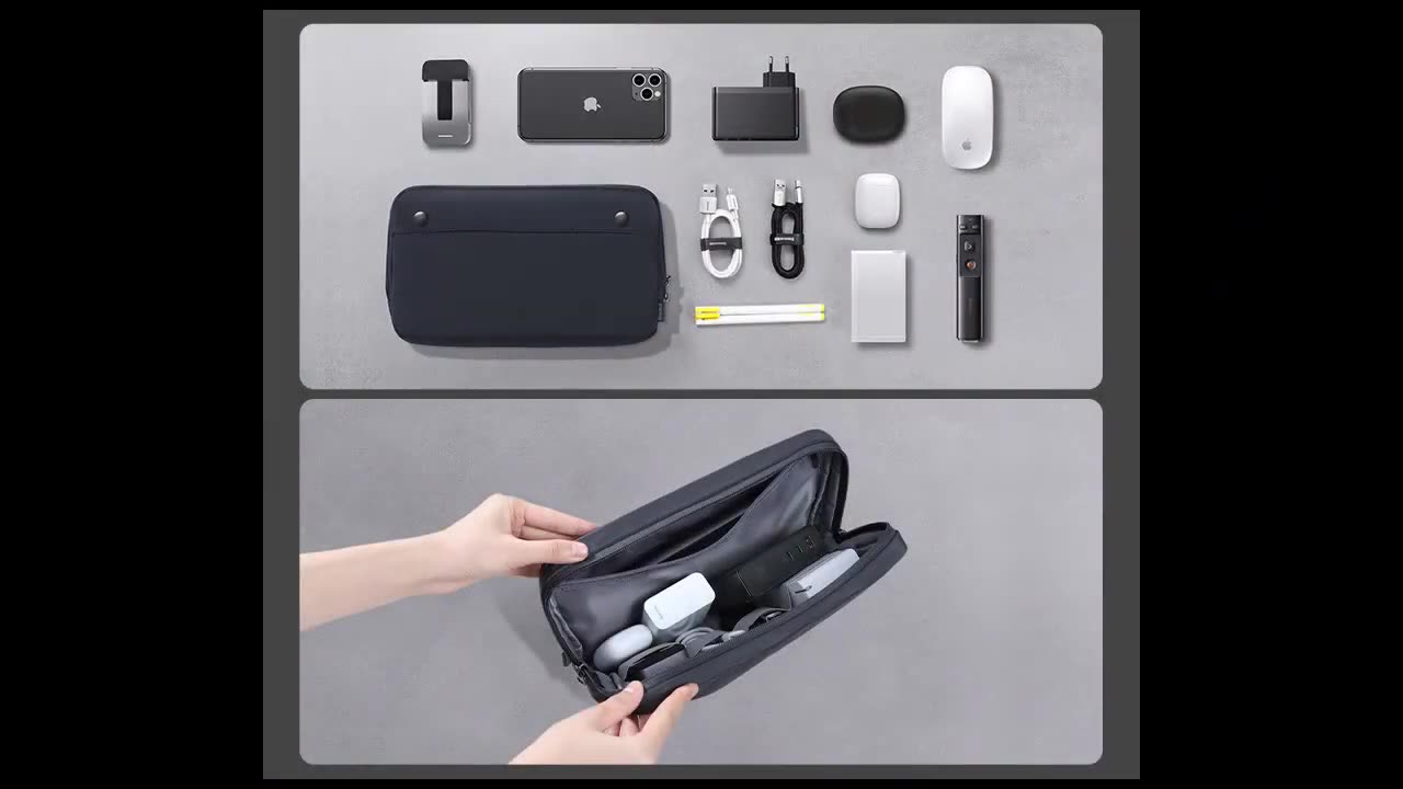 Portable Digital Storage Bag, for USB Cable, Gadgets, Charger, Headphones and More