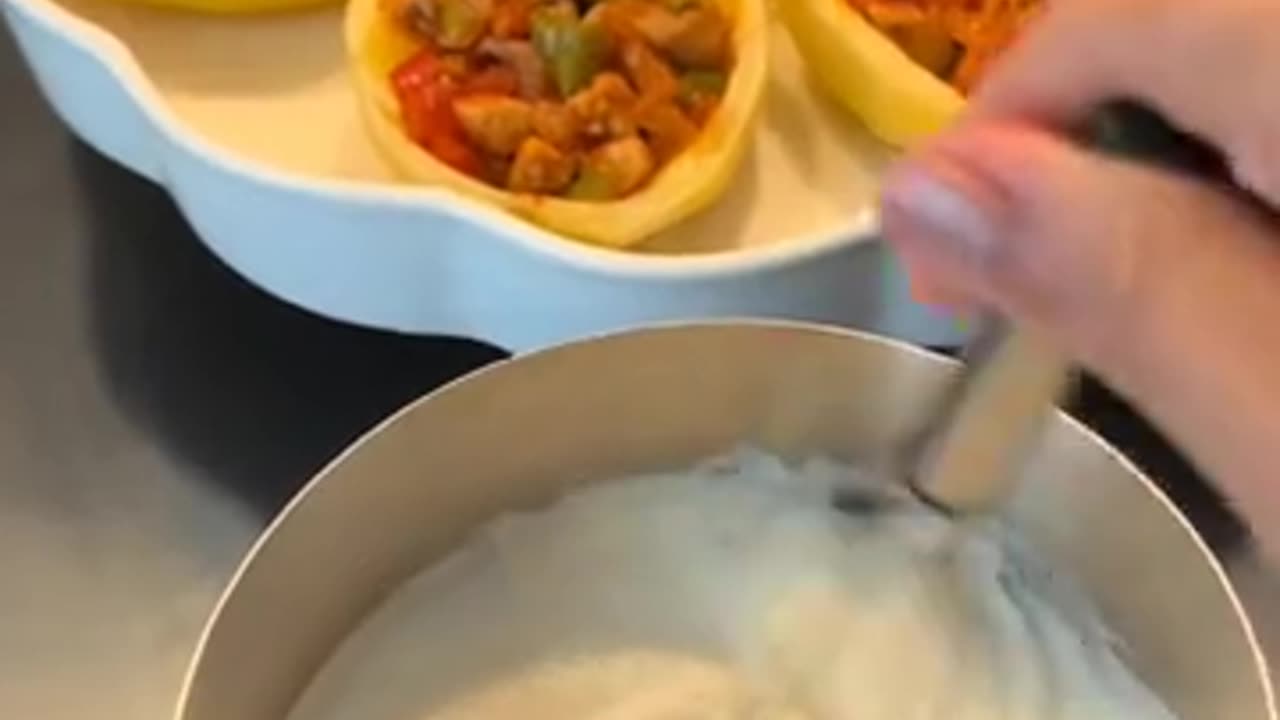 Chicken Potato Karnıyarık Recipe is attached👇