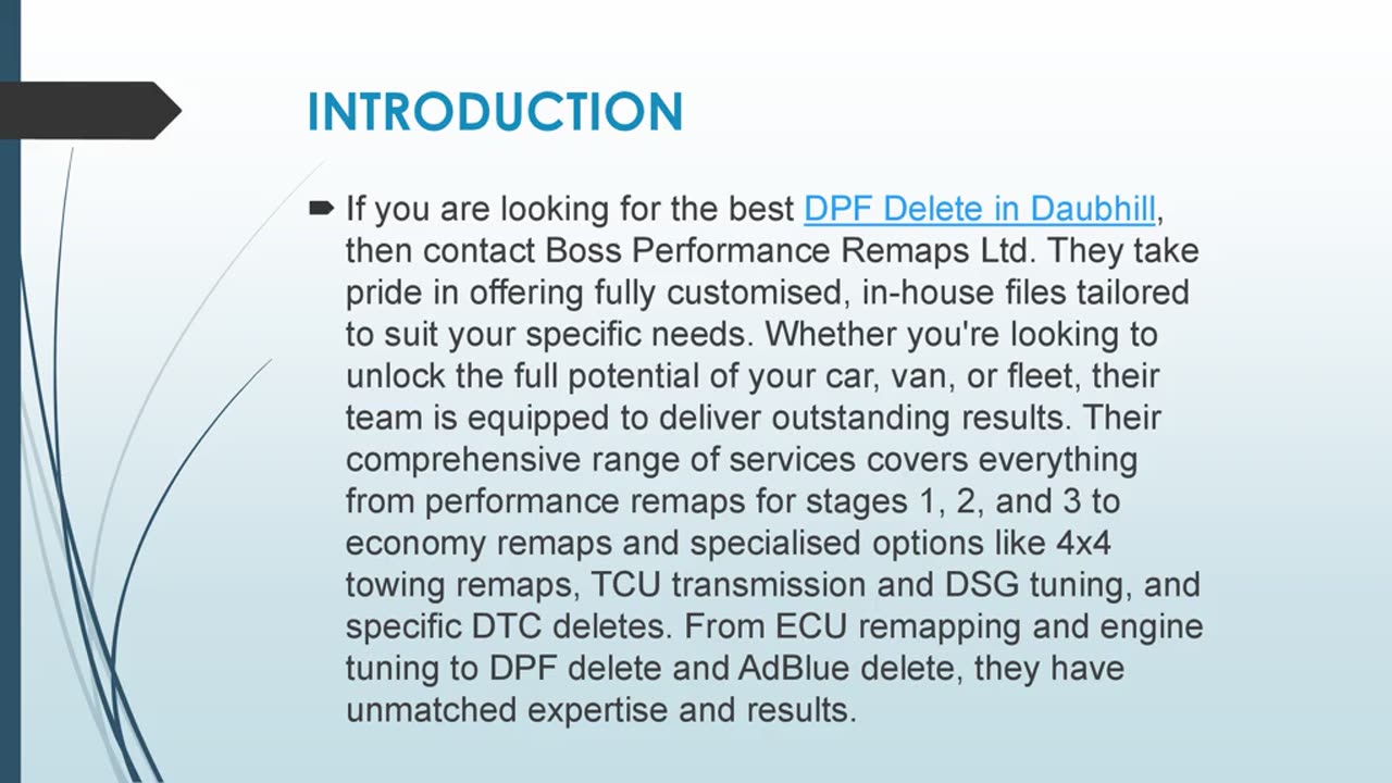 Looking For DPF Delete in Daubhill?