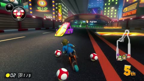 #MarioKart8Deluxe Race Eight: Wii Moonview Highway