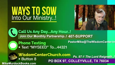 Re-Air: Wisdom World LIVE With Mike Murdock..!!!