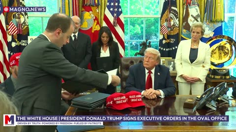 The White House | President Trump Signs Executive Orders and Briefs Media in The Oval Office [LIVE]