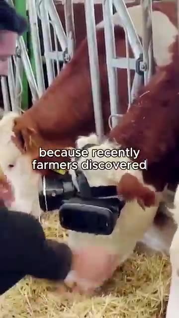 Cows trapped in a simulated reality