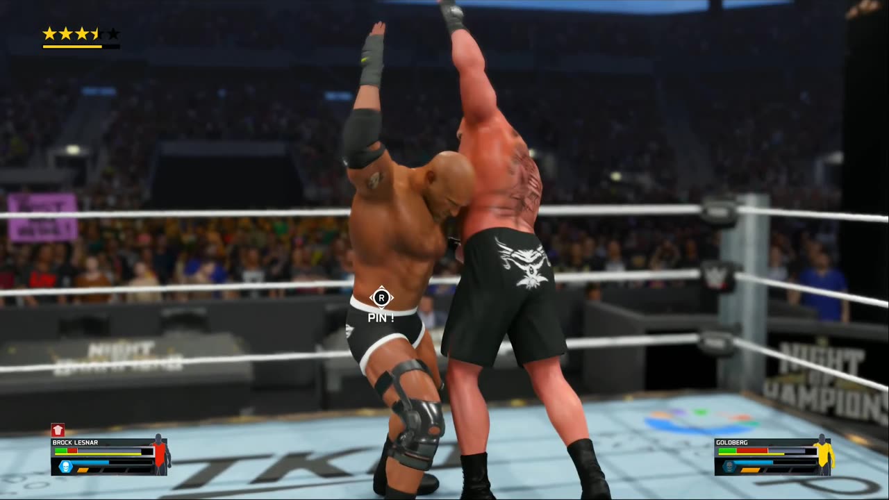 Goldberg spear to brock lesnar 🔥
