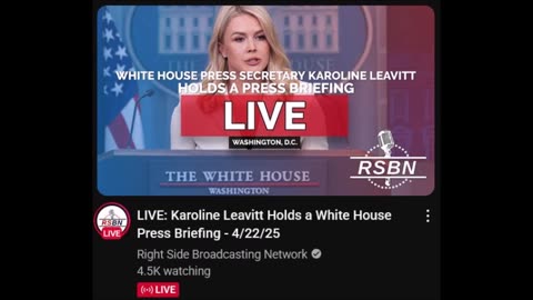 LIVE: Karoline Leavitt Holds a White House Press Briefing - 4/22/25