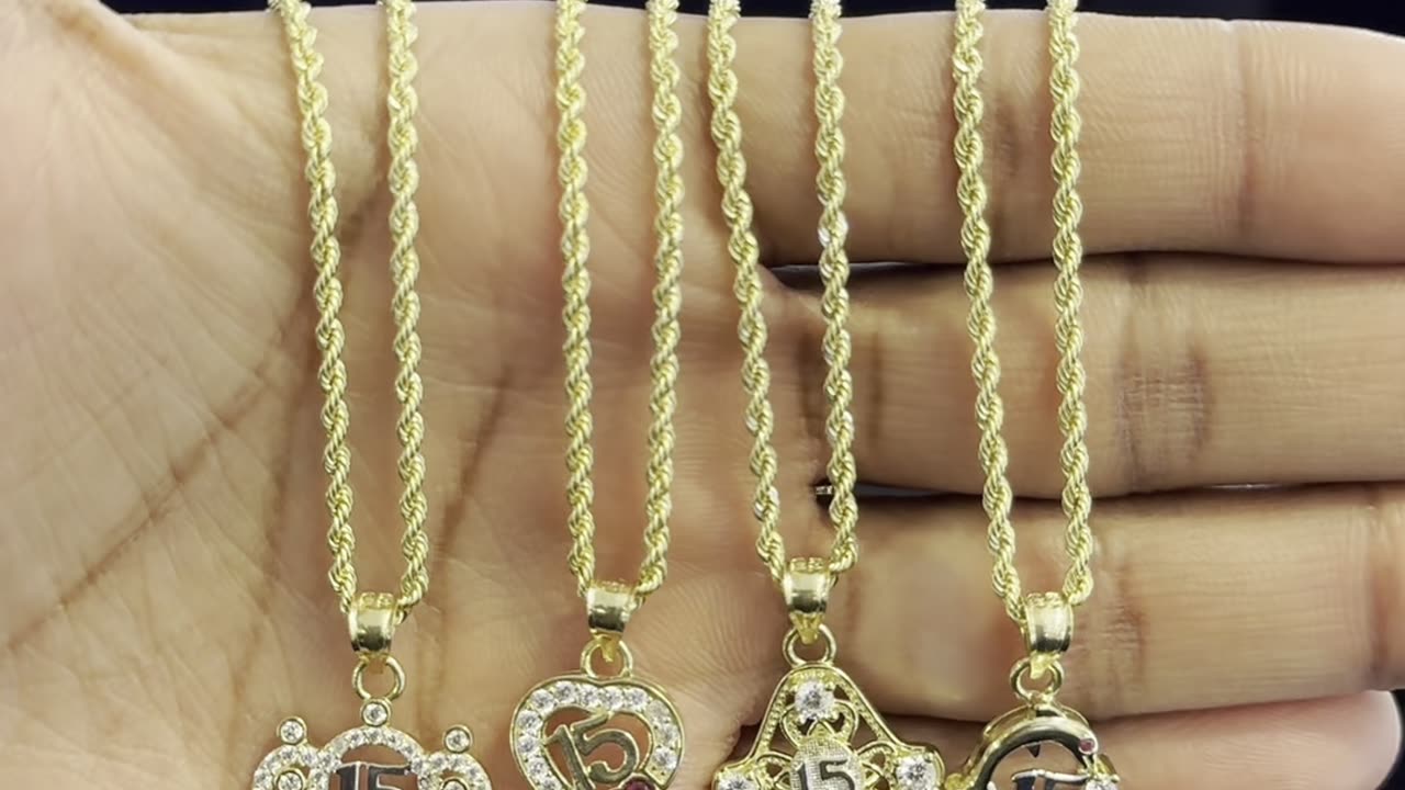 Real 10k Gold Quince Pendant Setups