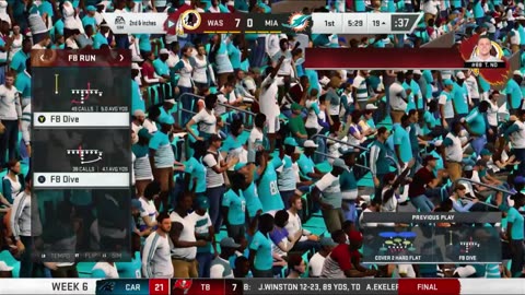 Redskins , Miami dolphins