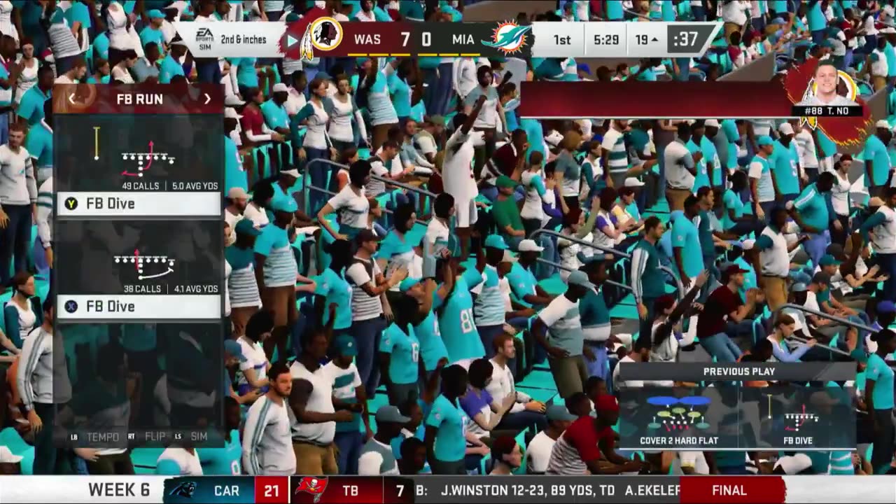 Redskins , Miami dolphins