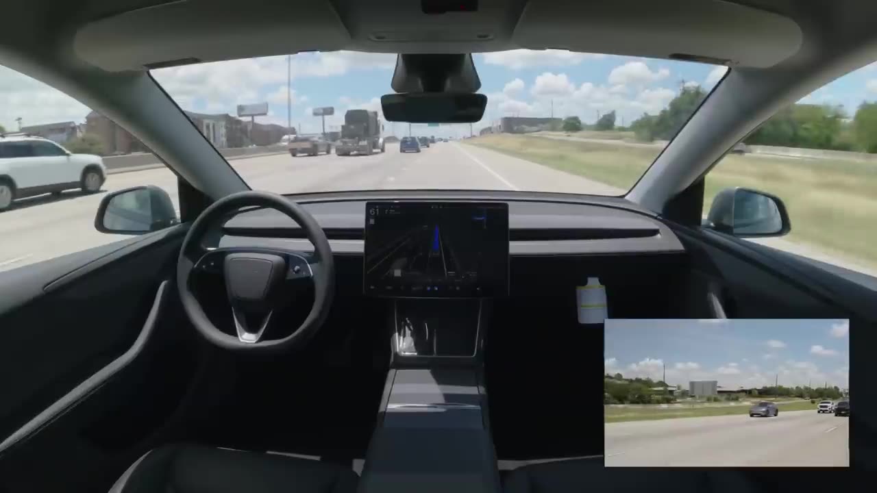 World's First Autonomous Delivery of a Car | Tesla