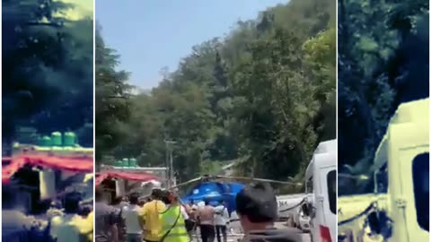 Helicopter to Kedarnath Makes Emergency Road Landing in Rudraprayag