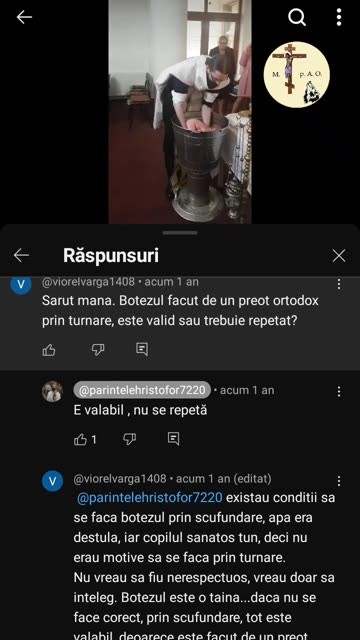 VATICANIZATUL Hristofor Ereticul Ecumenist d-aia face nebotezuri CA ACCEPTA NEBOTEZUL PRIN TURNARE