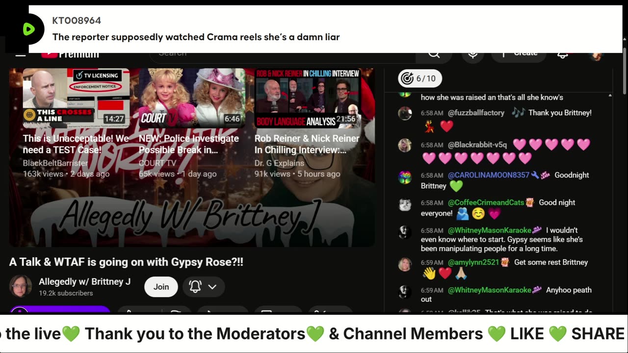 A Talk & WTAF is going on with Gypsy Rose?!! 16/17th DEC 2025