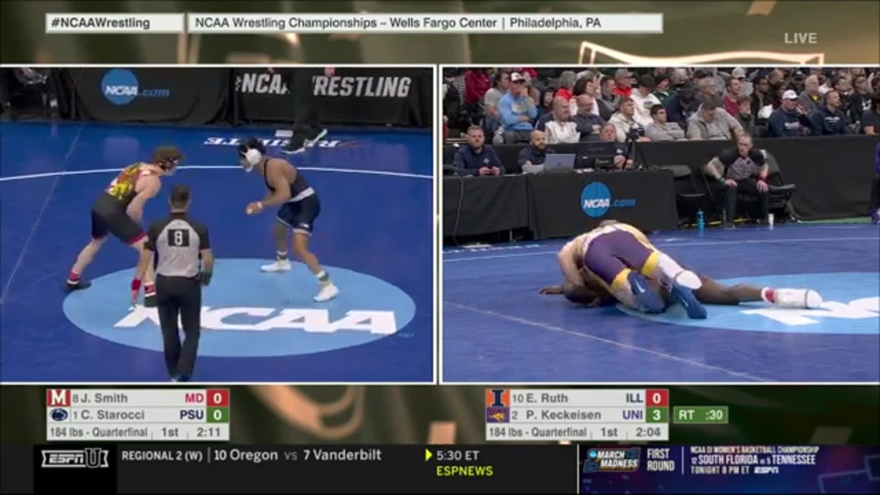 NCAA Wrestling Championships 2025 Quaterfinals