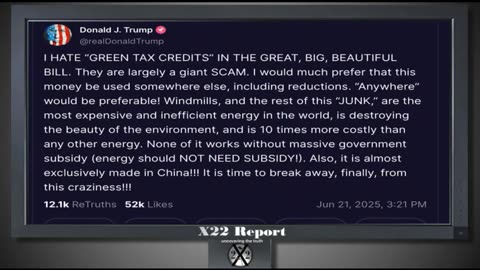 X-22 Financial Report - [CB] Pushing Oil Prices Up, Trump Counters...6-22-25