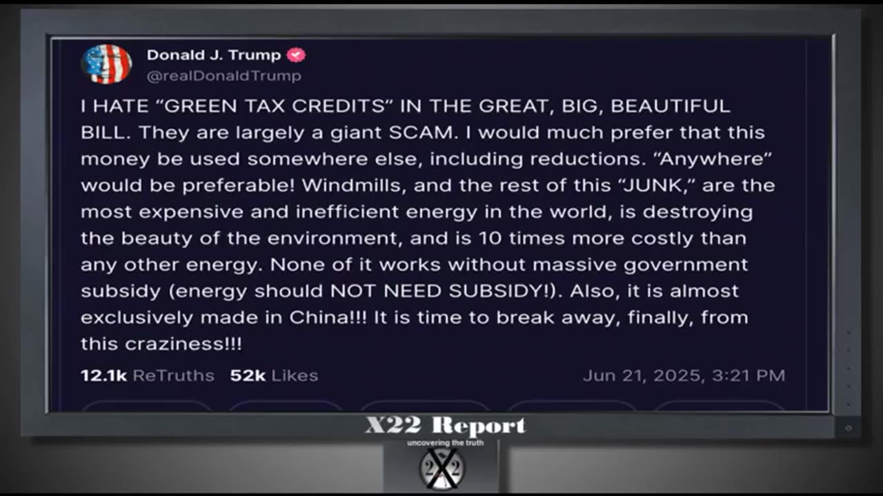 X-22 Financial Report - [CB] Pushing Oil Prices Up, Trump Counters...6-22-25