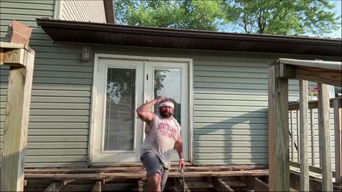 Working on my porch. Mobile Rumble Studio is Garbage.