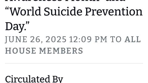 Silly stuff in Pennsylvania state congress_ Suicide Prevention Awareness Month