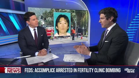 Man charged as accomplice in California fertility clinic bombing