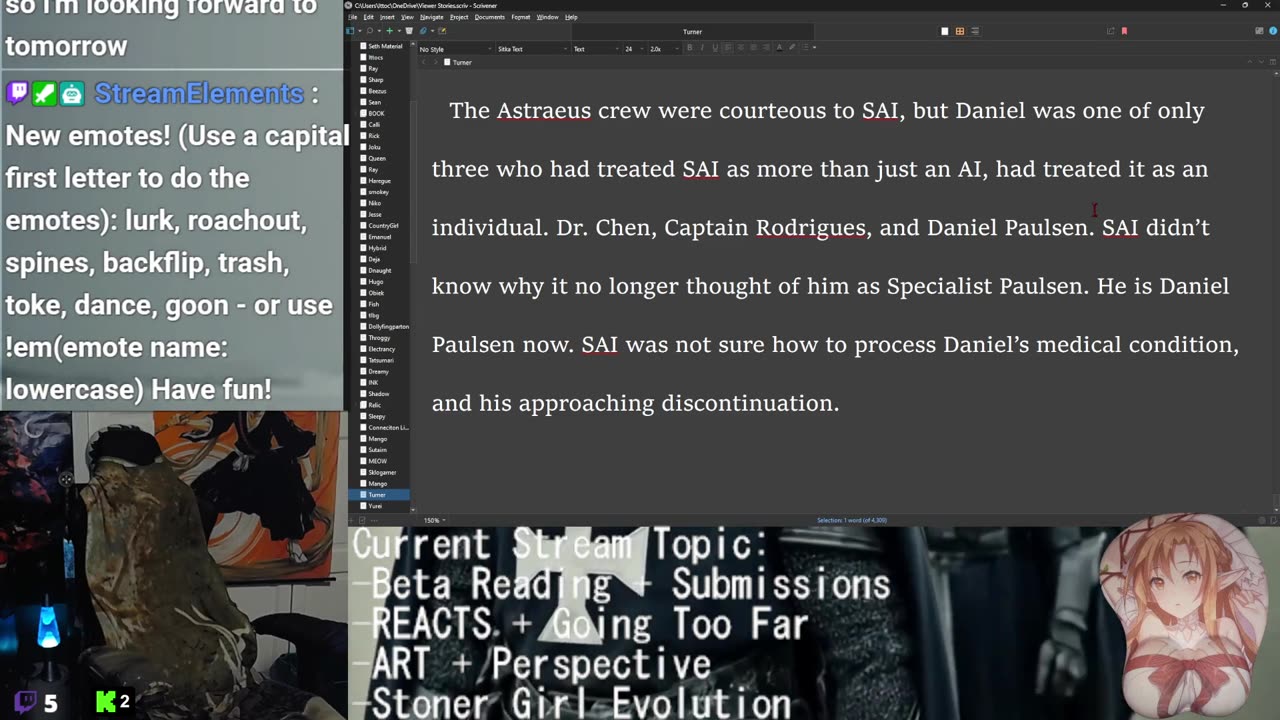 Behind but not Lost! | Beta Reading + REACTS + Commentary + Writing | Tangent Machine