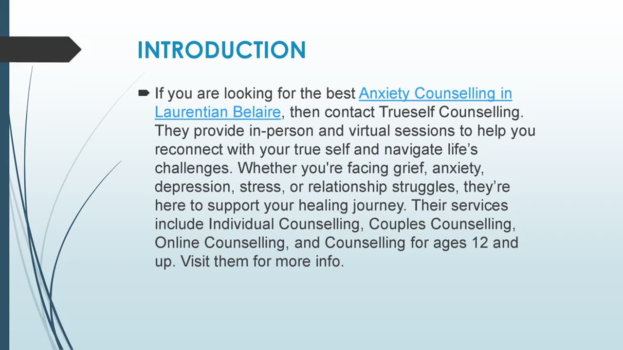 Best Anxiety Counselling in Laurentian Belaire