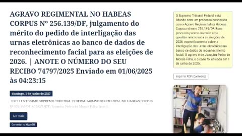 interligação das urnas eletrônicas ao banco de dados de reconhecimento facial para 2026