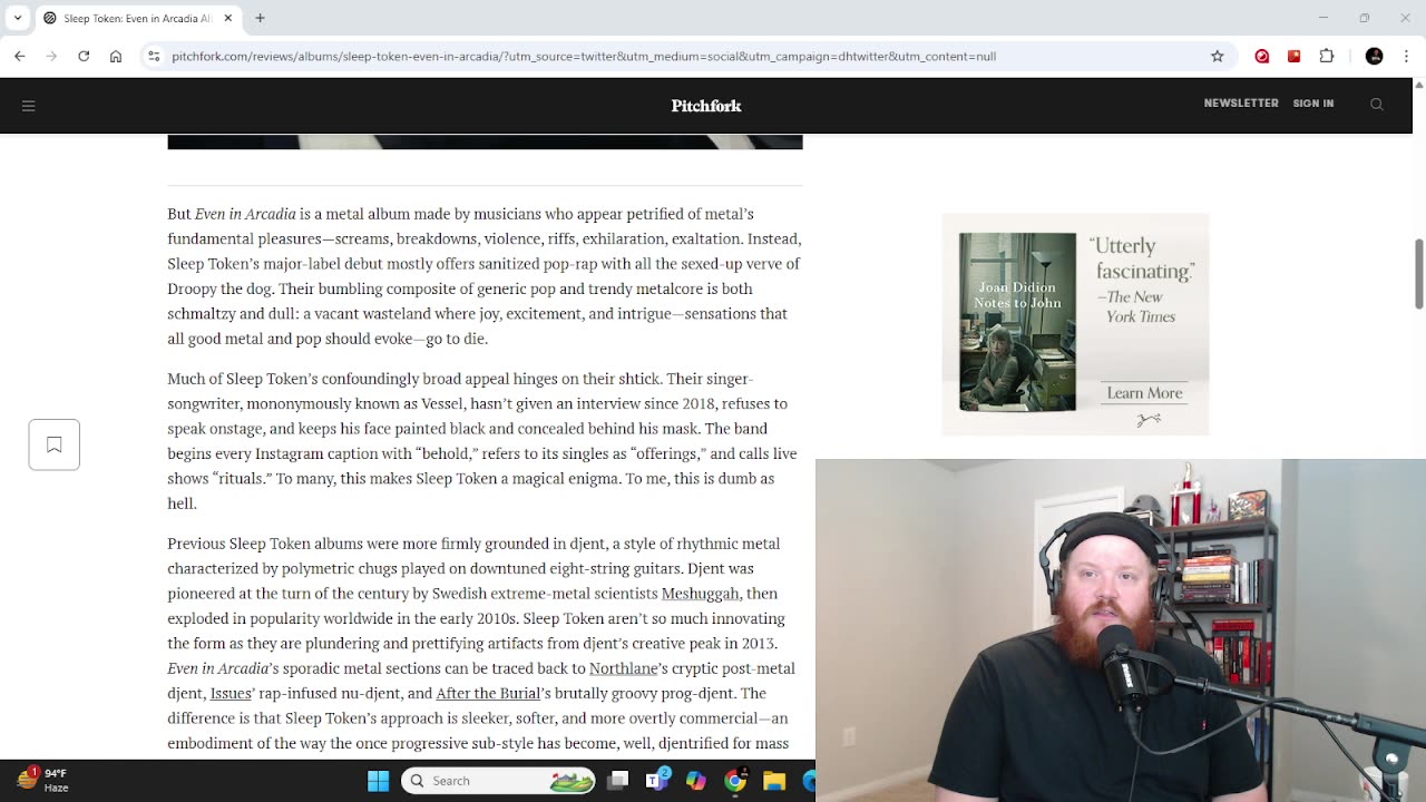 Sleep Token gets bodied by Pitchfork