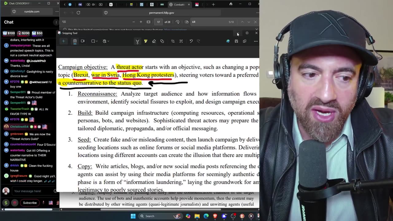 Mike Benz - Disinformation Kill Chain
