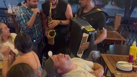 Saxophone Note Doesn't Wake Sleeping Man