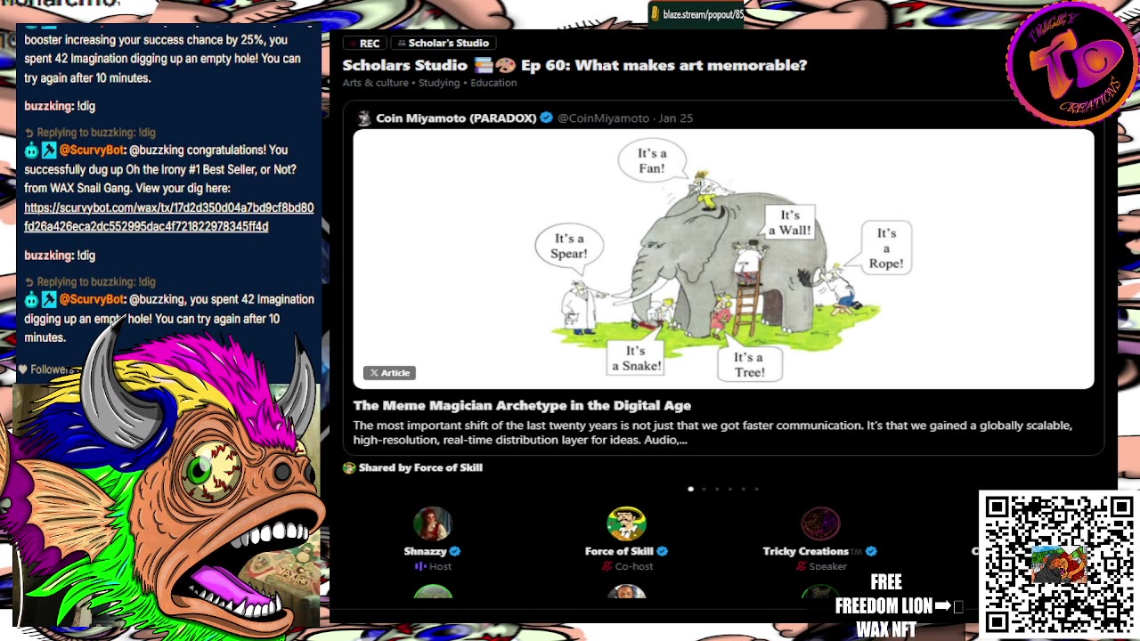 Scholars' Studio Cast Out 1/26