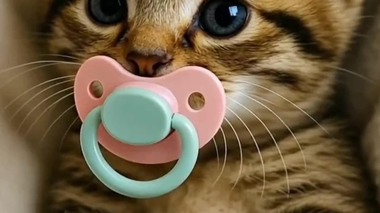 A Heartwarming Moment Curious Kitten in a Cozy Embrace