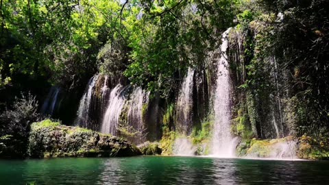 Relaxing Waterfall in 4K | Nature Sounds for Sleep, Meditation & Stress Relief