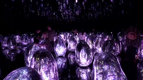 TeamLab's Kyoto museum welcomes visitors with foam, floating spheres