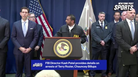 FBI Director Kash Patel provides details on illegal gambling arrests that include Terry Rozier, Chauncey Billups