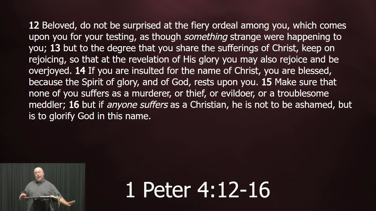 Suffering For Christ.
