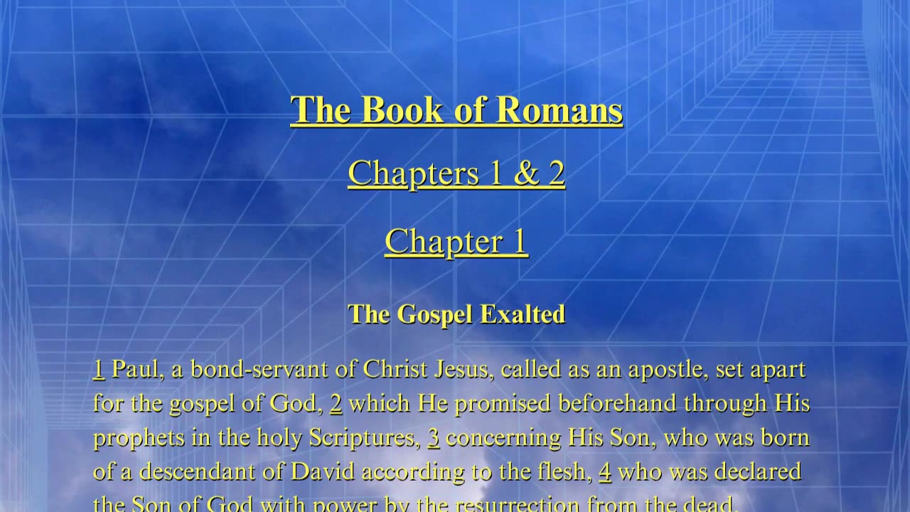 Christian Meme Video: Romans Chapters 1 & 2 (03/16/2025)