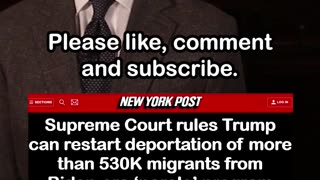 Supreme Court Rules Trump Can Restart Deportation of 530K Migrants from Biden-era Parole Program
