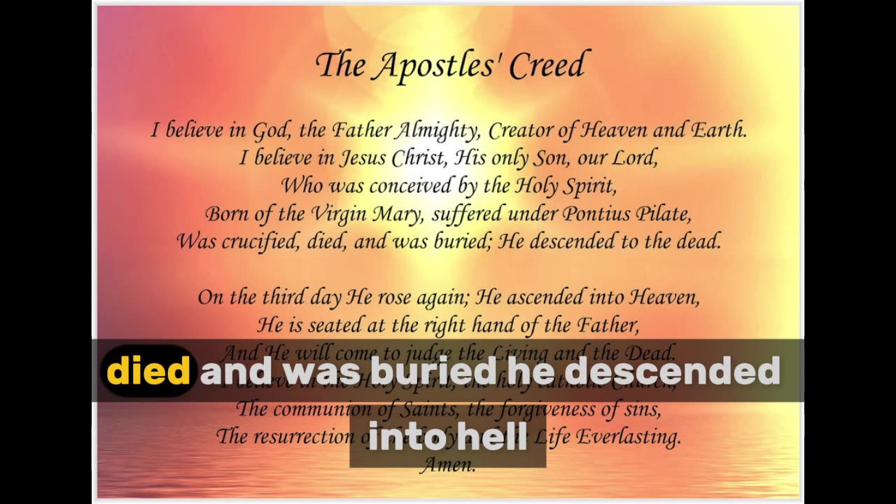 The Apostles' Creed Prayer