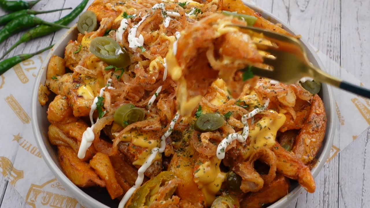 Recipes of the world - Masala Loaded Fries By Recipes Of The World