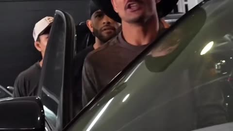 Jean Silva vs Diego Lopes Heated Altercation in Parking Lot
