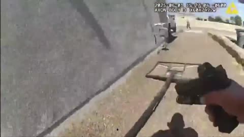 Now this is one intense police video. Criminal in shootout with the police - BAM