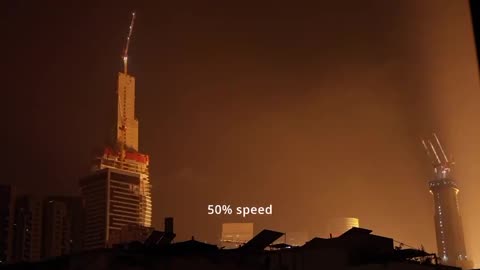 Explosion from missile