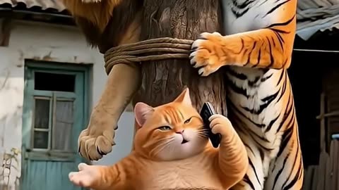 Funny 🤣 Cat Lion In fights FunnyCat