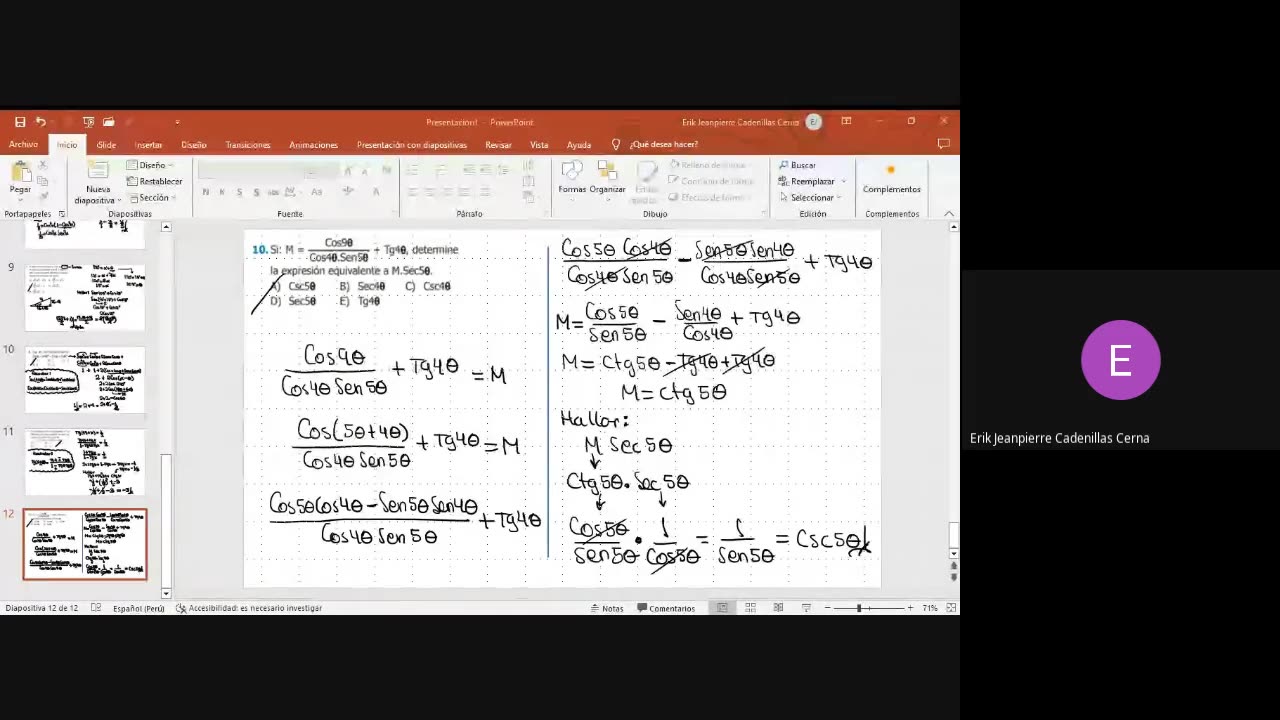 PAMER SEMESTRAL 2023 | Repaso 3 | Trigonometría