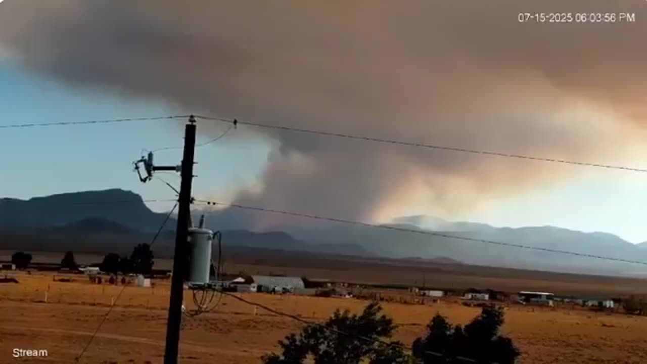 Enormous fire breaks out by Area 51 sending UFO watchers into a frenzy— WHAT'S GOING ON!??? 7.16.25