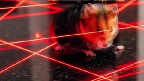 Ninja Hamster vs. Security System 🐹🚨 (Mission Impossible) -