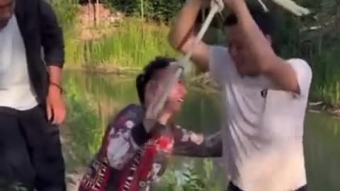 😂🌊 Swinging Above the River Fail is Epic! | FunFM