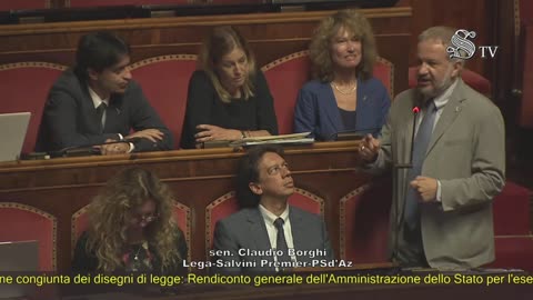 🔴 Intervento in Aula del Sen. Claudio Borghi sul rendiconto del bilancio statale (24.07.2025)